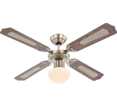 CHAMPIONFan metal old brass, 1x E27