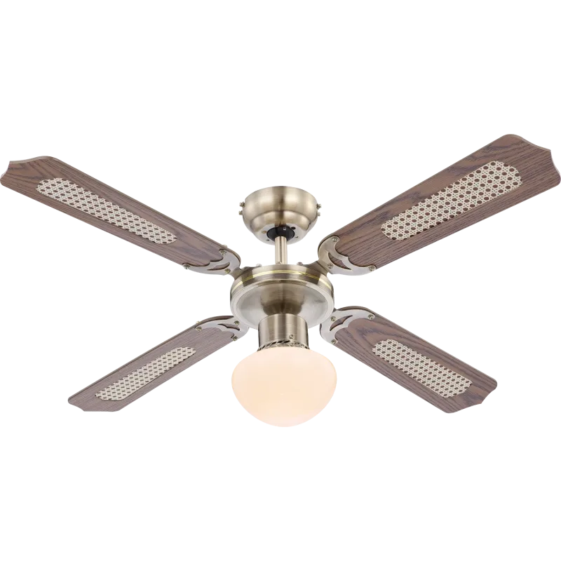 CHAMPIONFan metal old brass, 1x E27