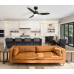 BLACKWELLceiling fan metal black matt, LED