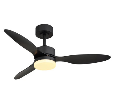BLACKWELLceiling fan metal black matt, LED