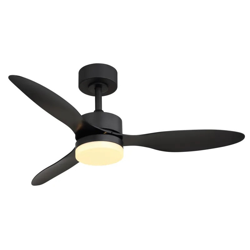 BLACKWELLceiling fan metal black matt, LED