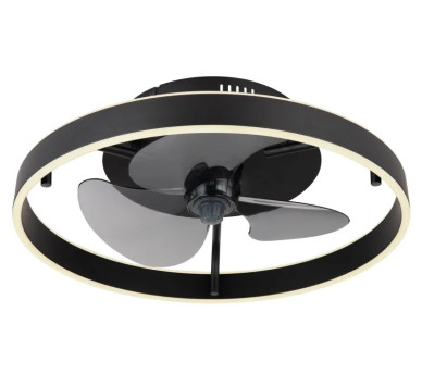 CONWAY ceiling fan metal black, LED