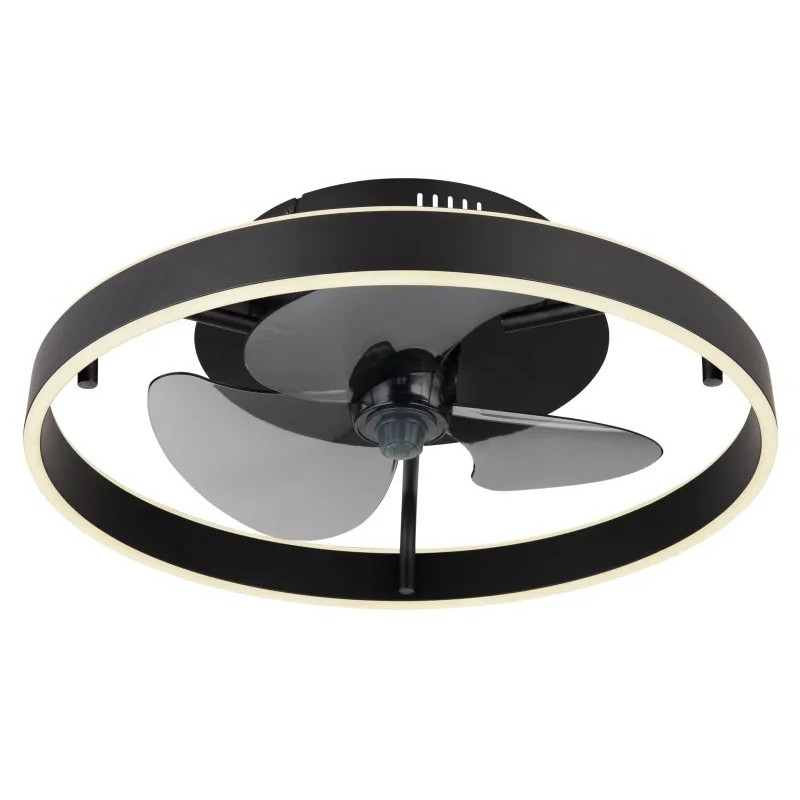 CONWAY ceiling fan metal black, LED