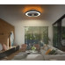 BLIZZAKceiling fan metal black matt, LED