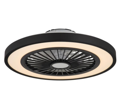 BLIZZAKceiling fan metal black matt, LED