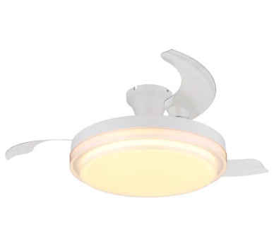 BELIZceiling fan metal white matt, LED