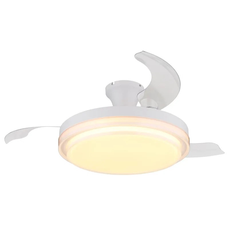 BELIZceiling fan metal white matt, LED