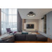 DEANNEceiling fan plastic black matt, LED