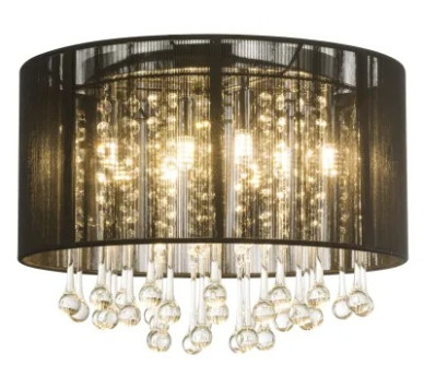BAGANAceiling light metal chromed, 8x G9 LED