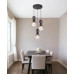 CLARITYpendant lamp metal black matt, 3x E27
