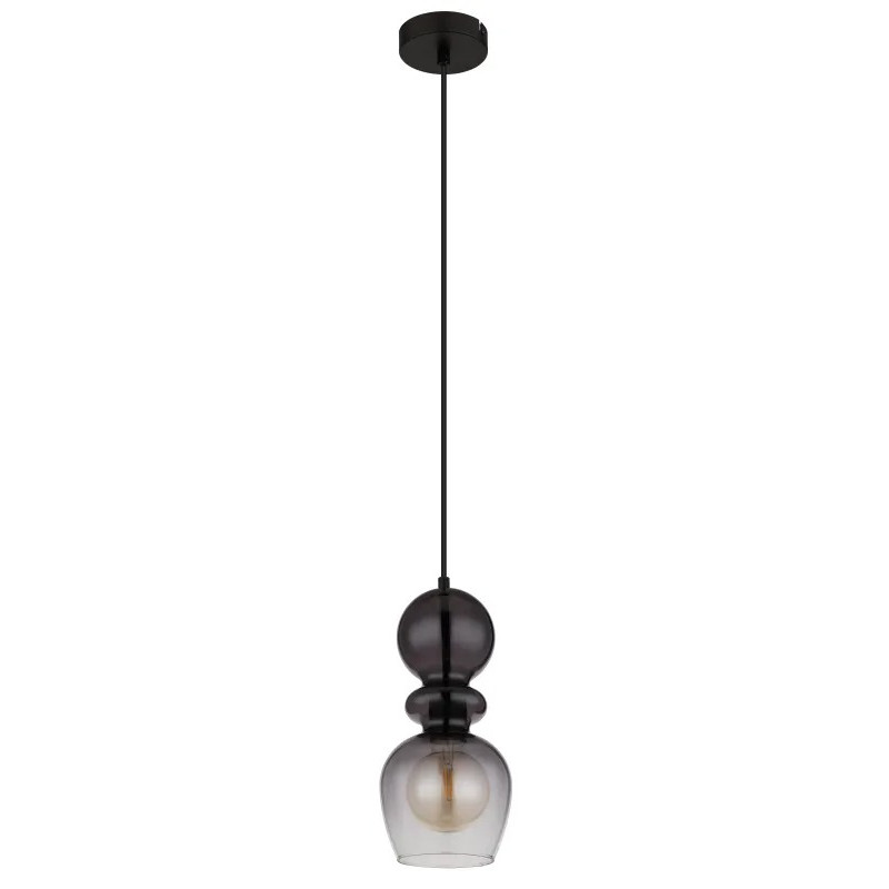 CLARITYpendant lamp metal black matt, 1x E27