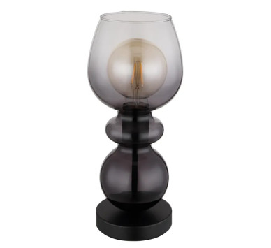CLARITYtable lamp metal black matt, 1x E27