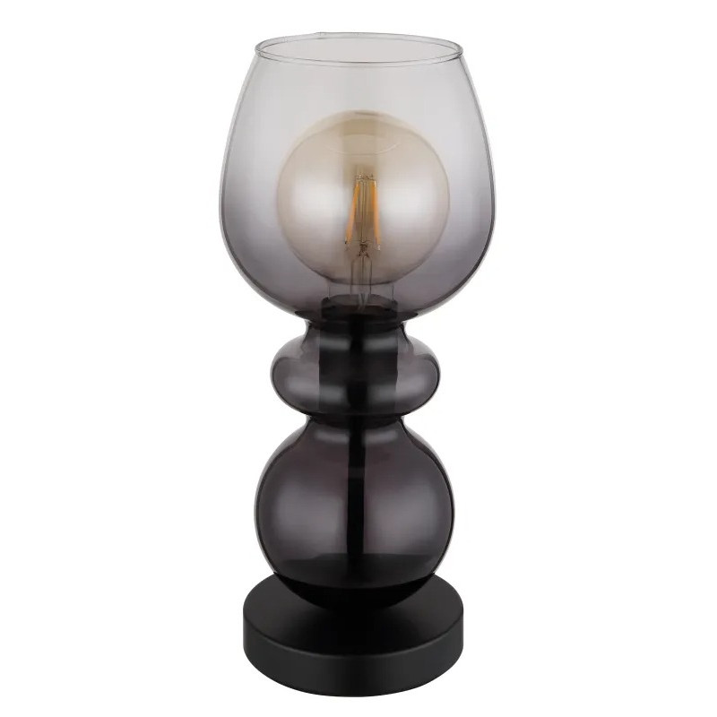 CLARITYtable lamp metal black matt, 1x E27