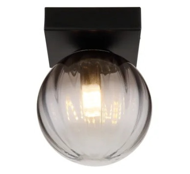 DALLERTAwall light metal black matt, 1x G9 LED