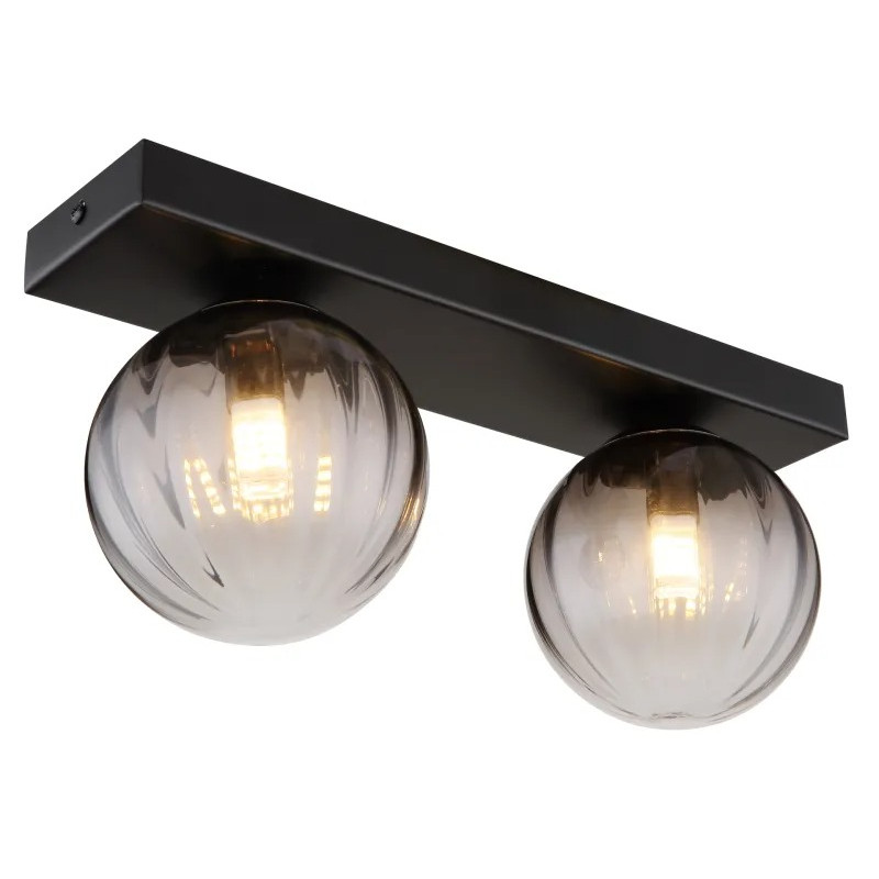 DALLERTAwall light metal black matt, 2x G9 LED