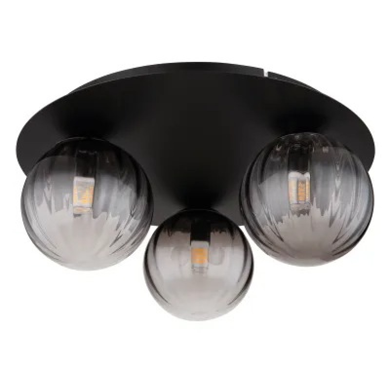 DALLERTAceiling light metal black matt, 3x G9 LED