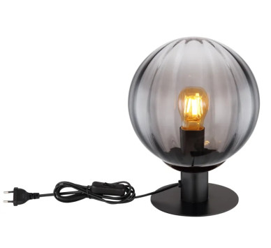 DALLERTAtable lamp metal black matt, 1x E27