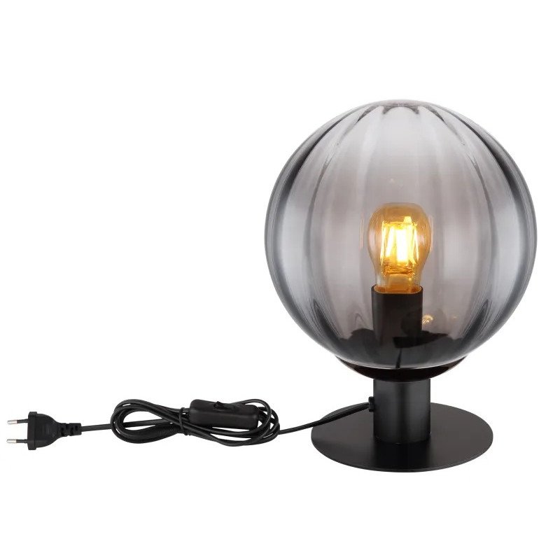 DALLERTAtable lamp metal black matt, 1x E27