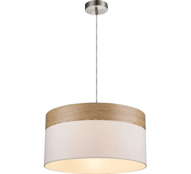 CHIPSYpendant lamp metal nickel matt, 1x E27