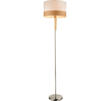 CHIPSYFloor lamp metal nickel matt, 1x E27