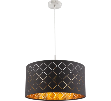 CLARKEpendant lamp metal nickel matt, 1x E27