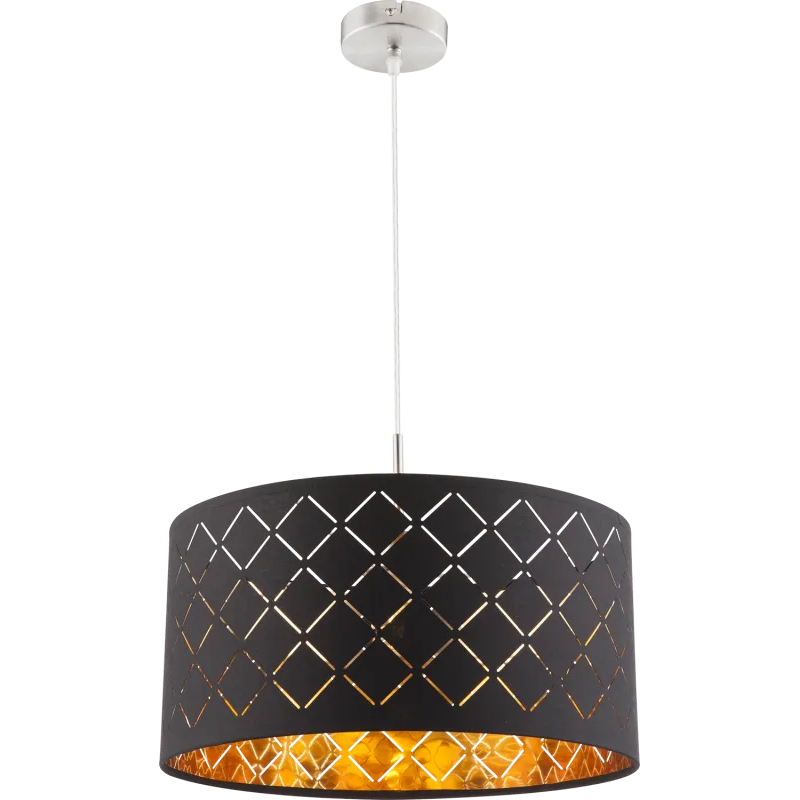 CLARKEpendant lamp metal nickel matt, 1x E27