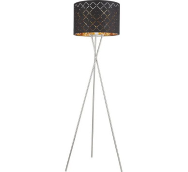 CLARKEFloor lamp metal nickel matt, 1x E27
