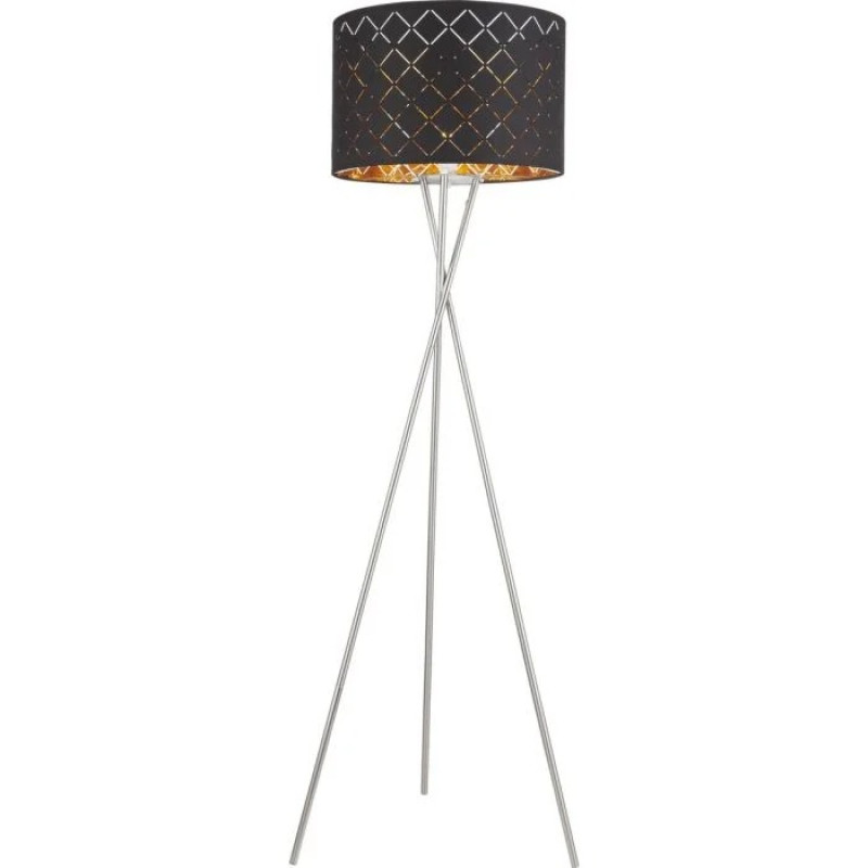 CLARKEFloor lamp metal nickel matt, 1x E27