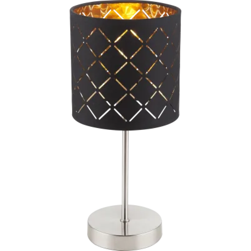 CLARKEtable lamp metal nickel matt, 1x E14