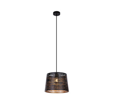 BECCApendant lamp metal black, 1x E27