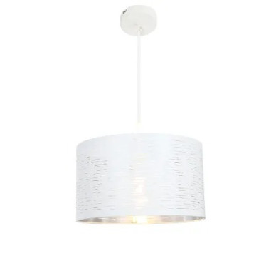 BARCApendant lamp metal white, 1x E27