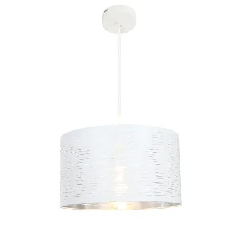 BARCApendant lamp metal white, 1x E27