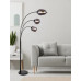 BLACKYFloor lamp metal black matt, 3x E14
