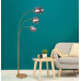 BLACKY IFloor lamp metal brass-coloured matt, 3x E14