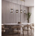 BLACKY Ipendant lamp metal brass-coloured, 4x E14