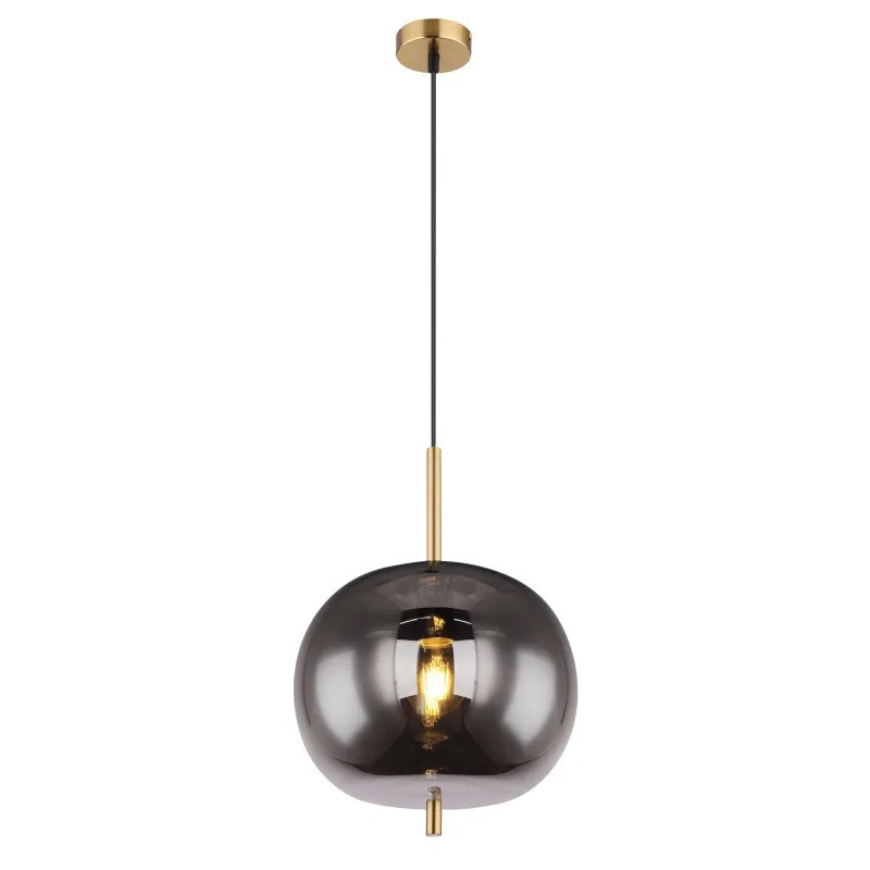 BLACKY Ipendant lamp metal brass-coloured, 1x E27