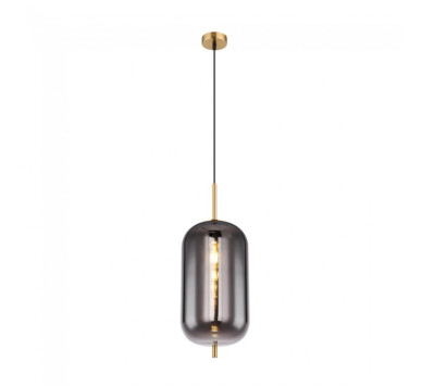 BLACKY Ipendant lamp metal brass-coloured, 1x E27