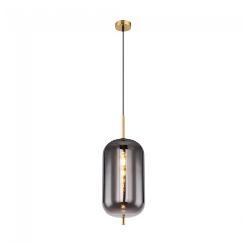 BLACKY Ipendant lamp metal brass-coloured, 1x E27