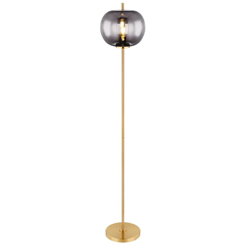BLACKY IFloor lamp metal brass-coloured, 1x E27