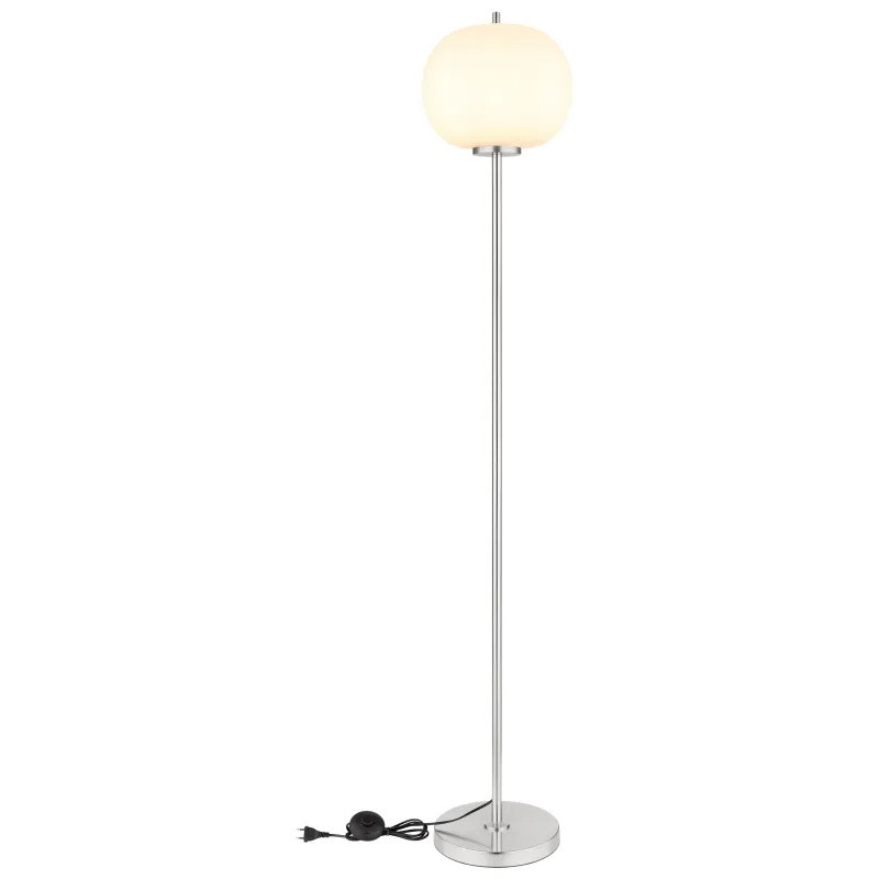 BLACKY IFloor lamp metal nickel matt, 1x E27