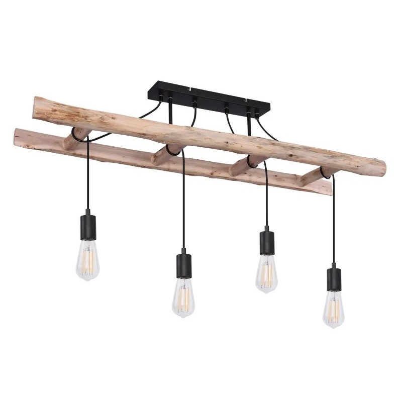 CLASTRAceiling light metal black matt, 4x E27