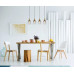 COMMApendant lamp brass matt matt, 4x E27