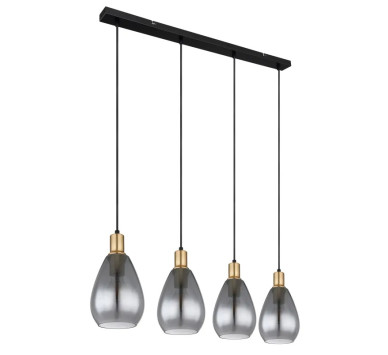 COMMApendant lamp brass matt matt, 4x E27