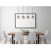 CHRISTIANApendant lamp metal black matt, 4x E27