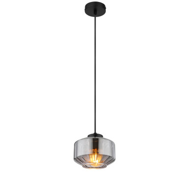 CHRISTIANApendant lamp metal black matt, 1x E27