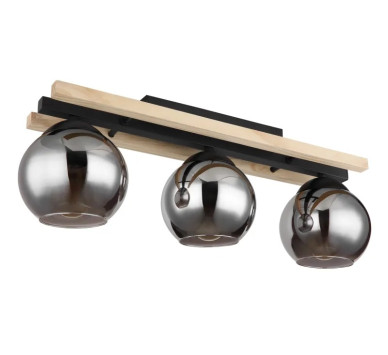 CONNIceiling light metal black matt, 3x E27