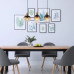 COMMYpendant lamp metal black matt, 3x E27