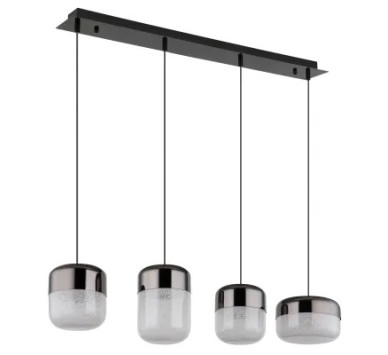 CRISTALLICApendant lamp metal graphite matt, LED