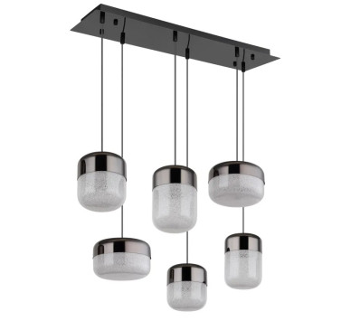CRISTALLICApendant lamp metal graphite matt, LED