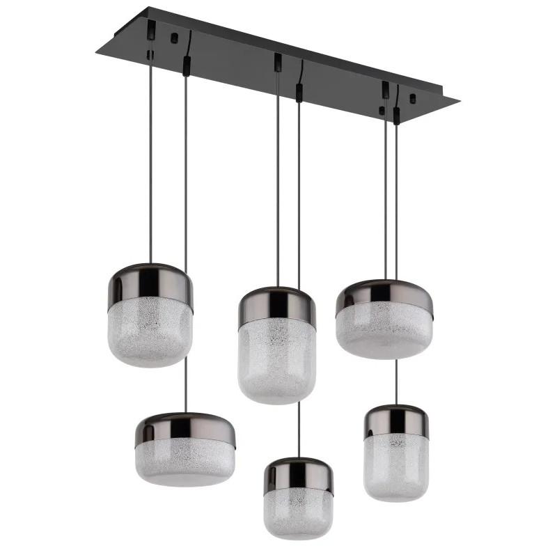 CRISTALLICApendant lamp metal graphite matt, LED